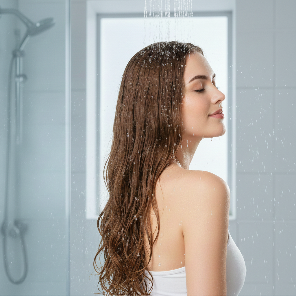 Woman with soft hair